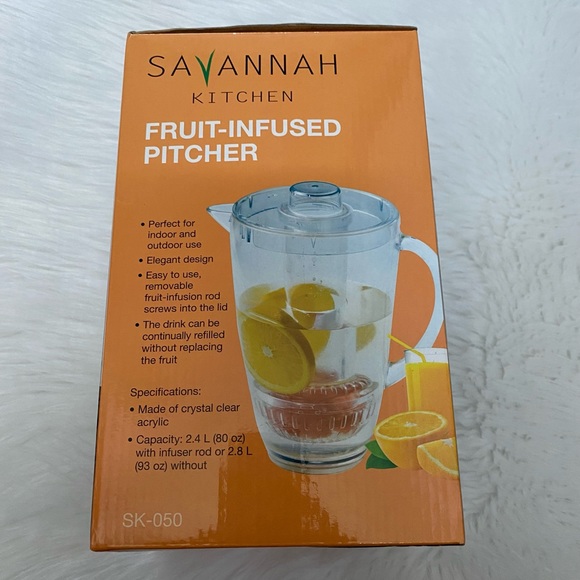 NEW in Box-Savannah Kitchen Fruit-Infused Pitcher - Picture 2 of 3